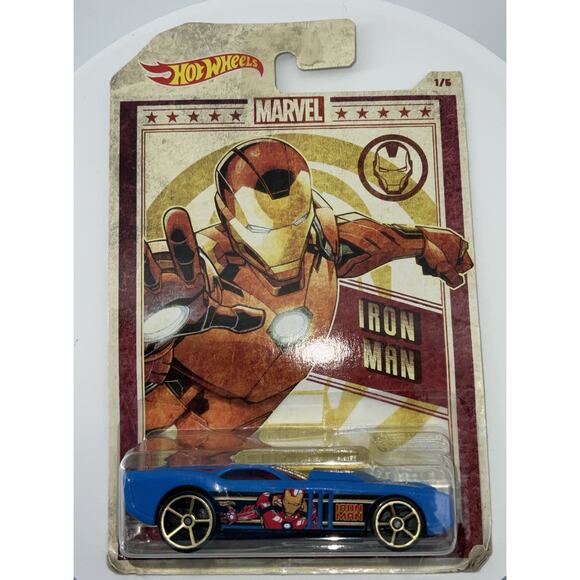 Hot Wheels Marvel Avengers Series 1/6 THE GOV'NER Iron Man Blue - Picture 1 of 3